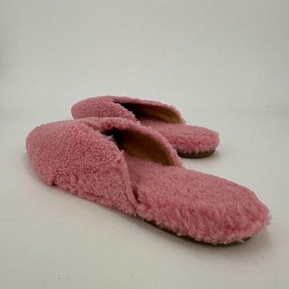 Sleeper Shearling Slide Slippers in Pink sz EU 41 US 10-10.5 Sheepskin NWOT $290 - Picture 4 of 10